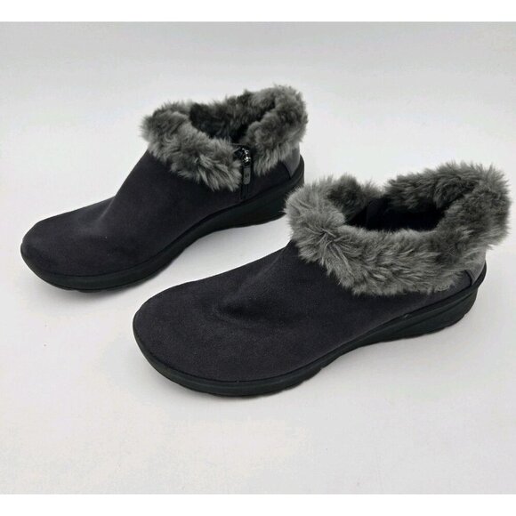 Bzees Golden Go Womens Wash Gray Slip On Arch Support Ankle Boots Shoes 9M 7769 - Picture 1 of 12